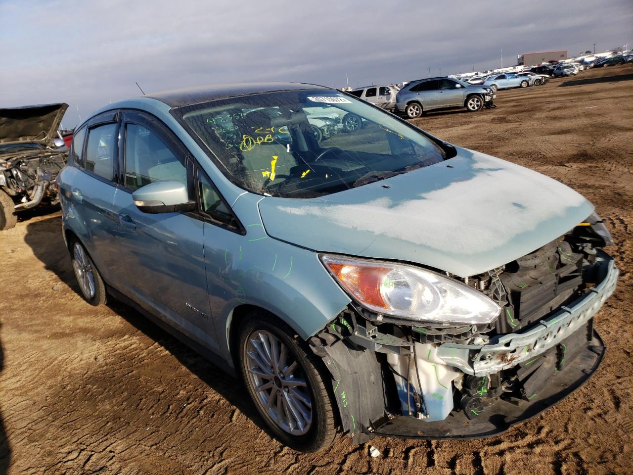 FORD C-MAX SE 2014 with VIN 1FADP5AU5EL511520 - Photo from auction