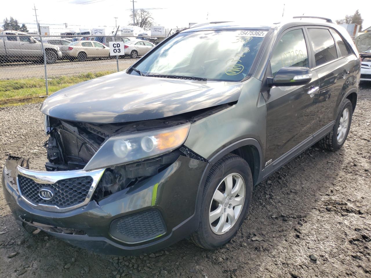Photo 2 from auction – 2012 KIA SORENTO BA with VIN 5XYKTDA26CG241650