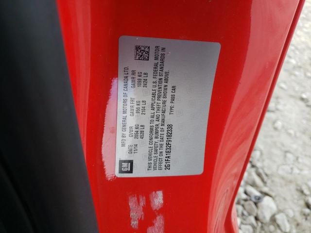 Photo 10 from auction – 2015 CHEVROLET CAMARO LS with VIN 2G1FA1E32F9182338