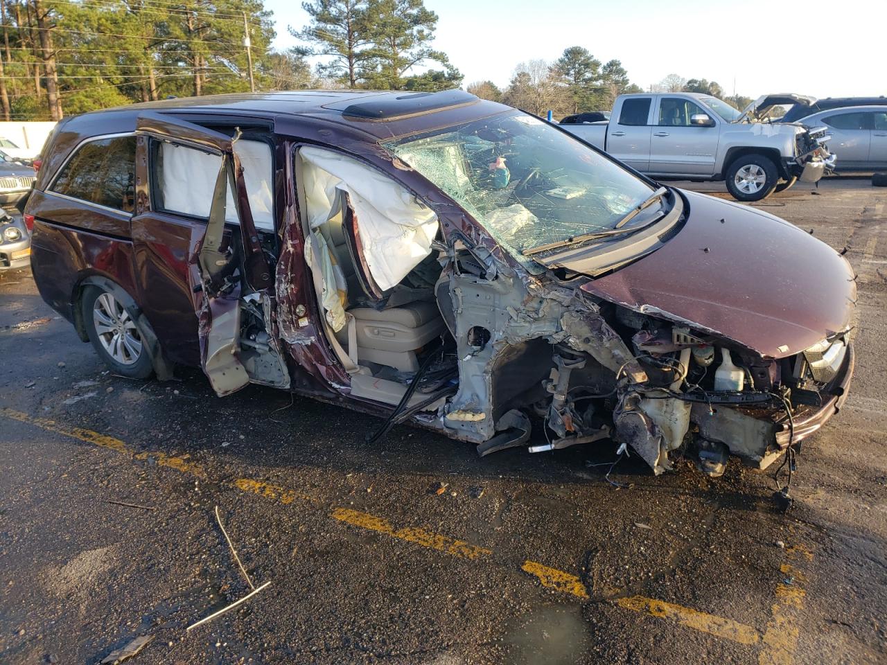 Photo 9 from auction – 2014 HONDA ODYSSEY EX with VIN 5FNRL5H62EB071892