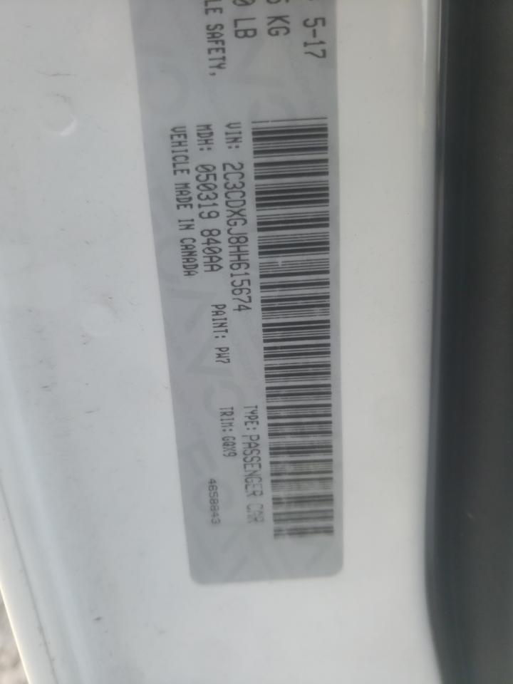 Photo 10 from auction – 2017 DODGE CHARGER R/ with VIN 2C3CDXGJ8HH615674