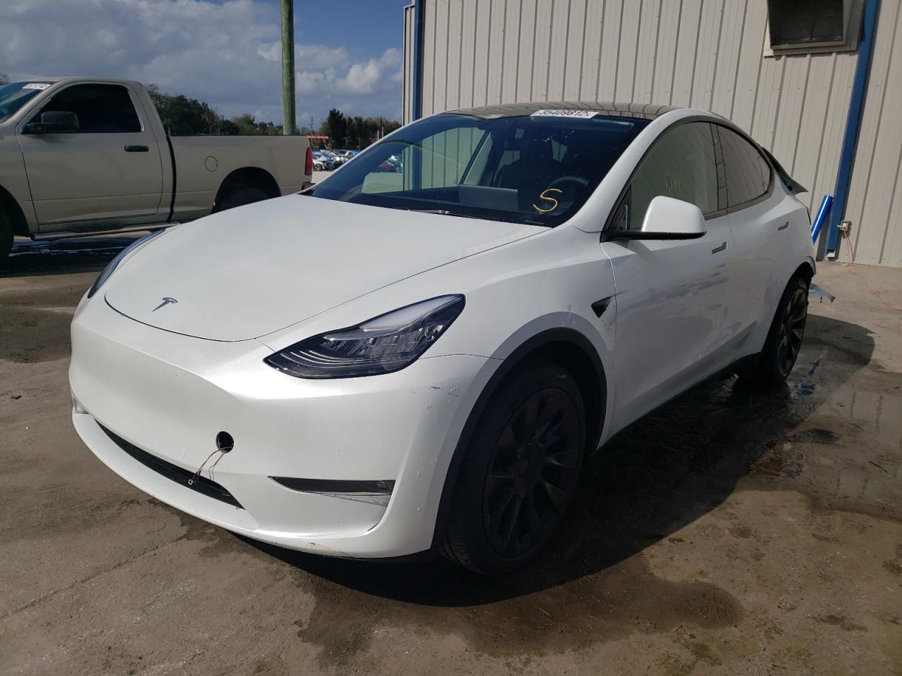 Photo 2 from auction – 2021 TESLA MODEL Y with VIN 5YJYGDEE4MF125620