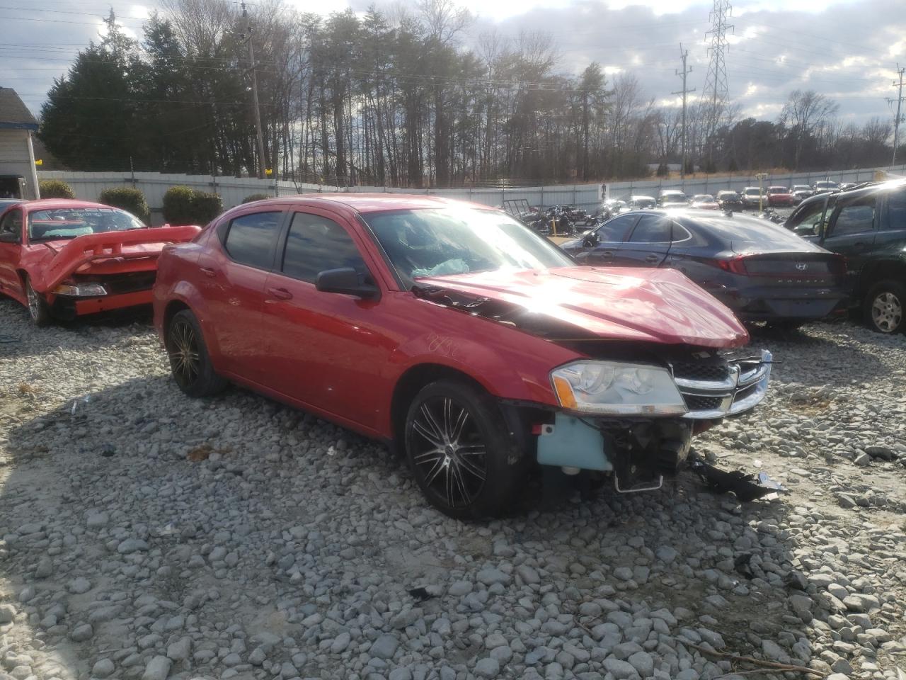 DODGE AVENGER SE 2014 with VIN 1C3CDZAB6EN132703 - Photo from auction
