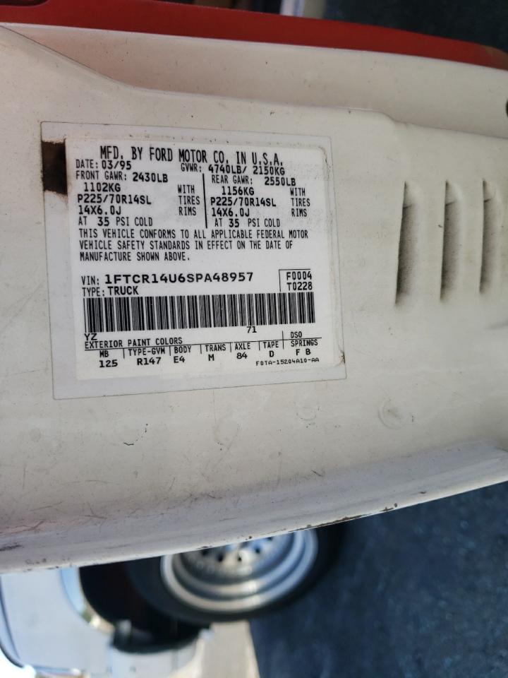 Photo 10 from auction – 1995 FORD RANGER SUP with VIN 1FTCR14U6SPA48957