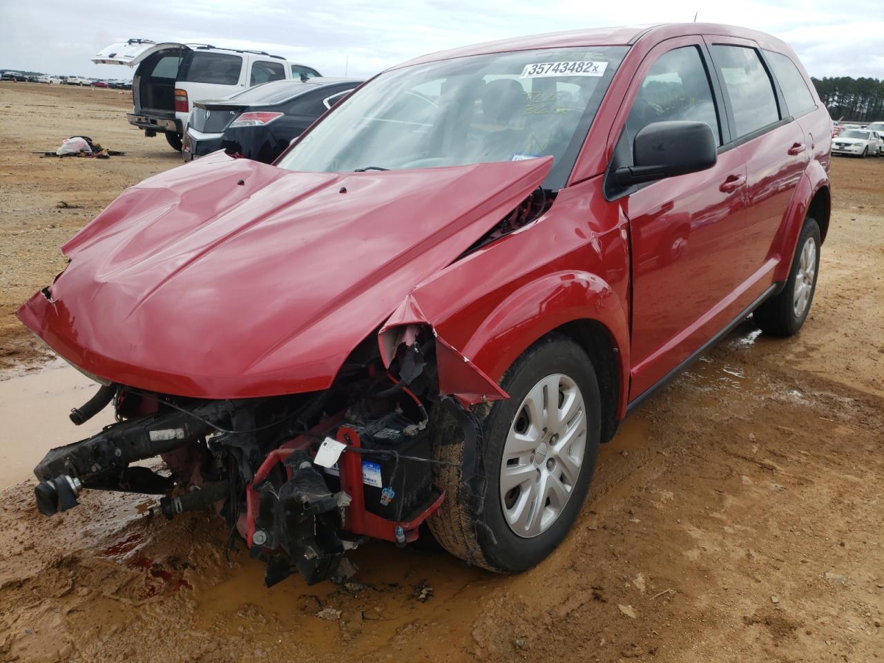 Photo 2 from auction – 2014 DODGE JOURNEY SE with VIN 3C4PDCAB4ET237248