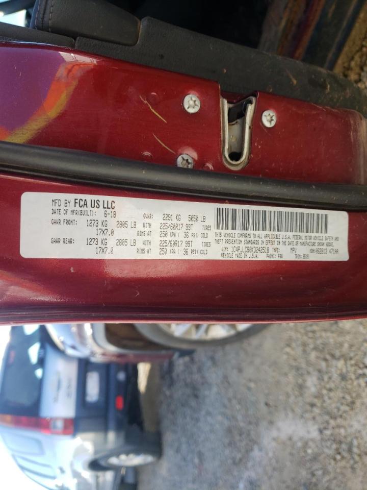 Photo 10 from auction – 2019 JEEP CHEROKEE L with VIN 1C4PJLCB0KD242518