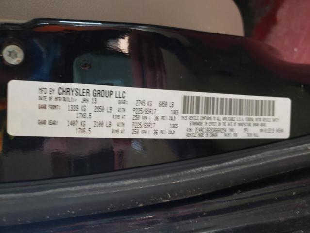 Photo 10 from auction – 2013 CHRYSLER TOWN & COU with VIN 2C4RC1BG5DR660254