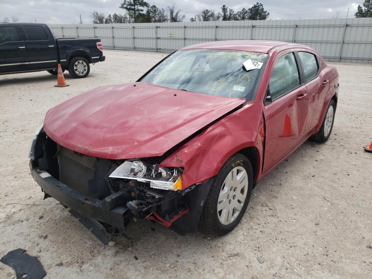 Photo 2 from auction – 2012 DODGE AVENGER SE with VIN 1C3CDZAB3CN223750
