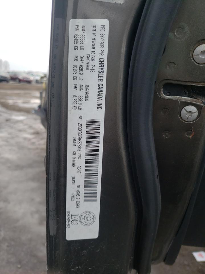 Photo 10 from auction – 2010 DODGE CHARGER SX with VIN 2B3CK3CV3AH272346