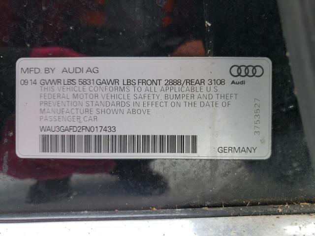 Photo 10 from auction – 2015 AUDI A8 L QUATT with VIN WAU3GAFD2FN017433