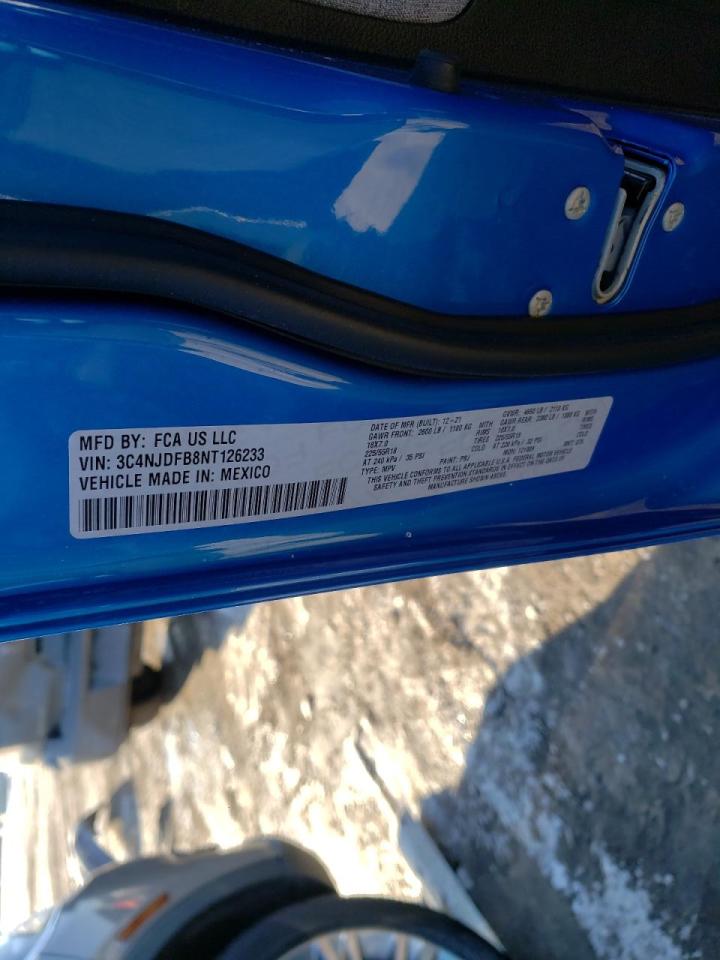 Photo 10 from auction – 2022 JEEP COMPASS AL with VIN 3C4NJDFB8NT126233