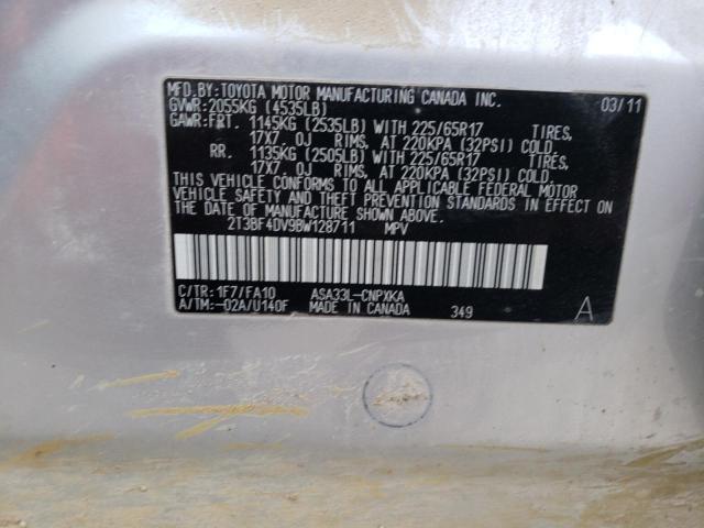 Photo 10 from auction – 2011 TOYOTA RAV4 with VIN 2T3BF4DV9BW128711