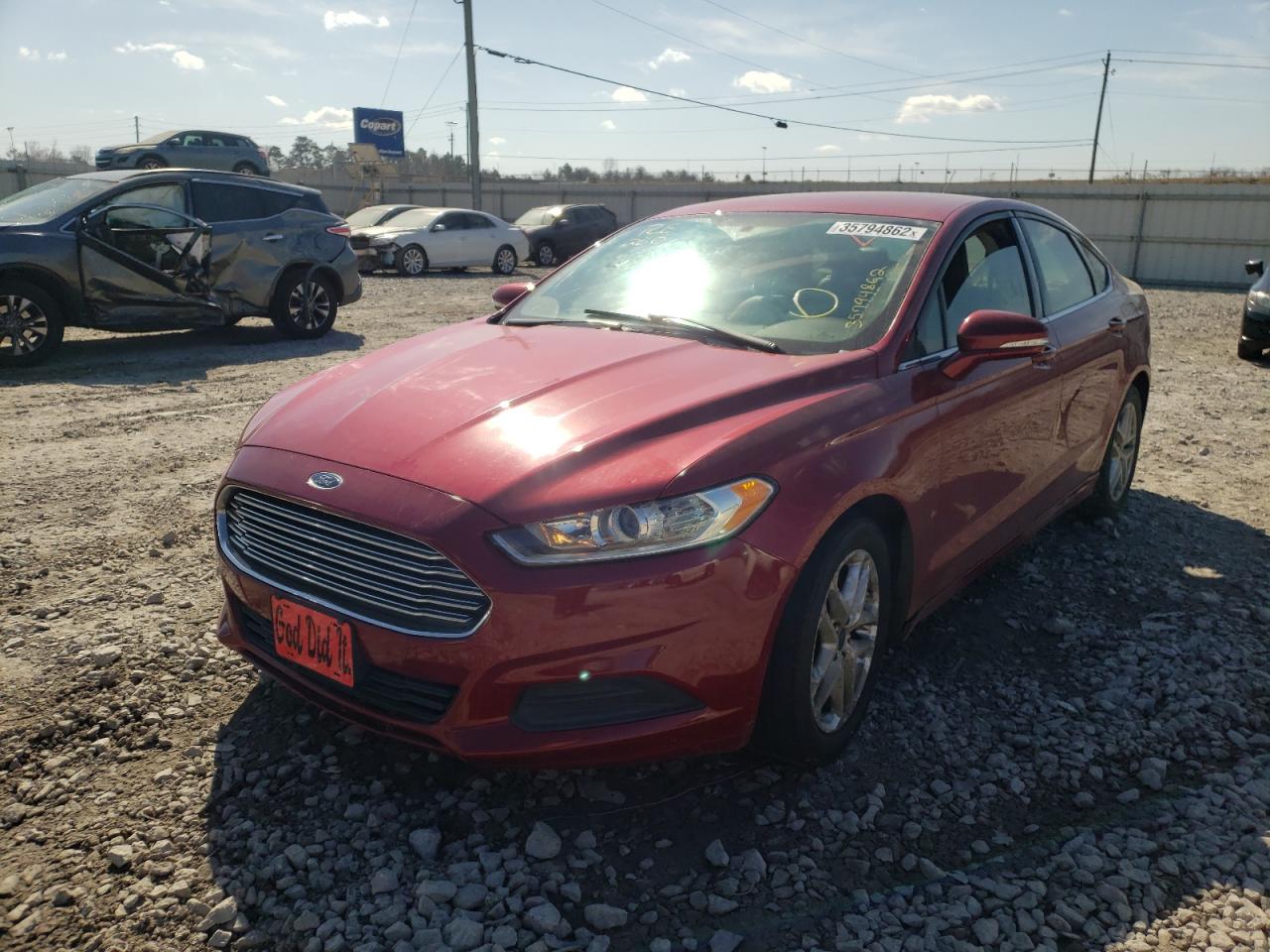 Photo 2 from auction – 2015 FORD FUSION SE with VIN 3FA6P0H74FR107994