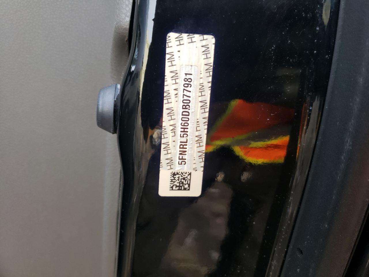Photo 10 from auction – 2013 HONDA ODYSSEY EX with VIN 5FNRL5H60DB077981