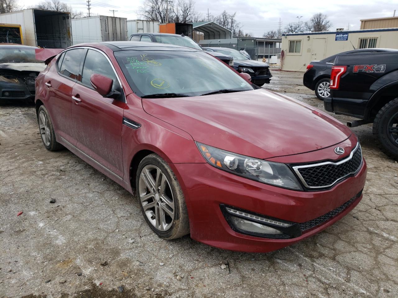 KIA OPTIMA SX 2013 with VIN 5XXGR4A68DG122155 - Photo from auction
