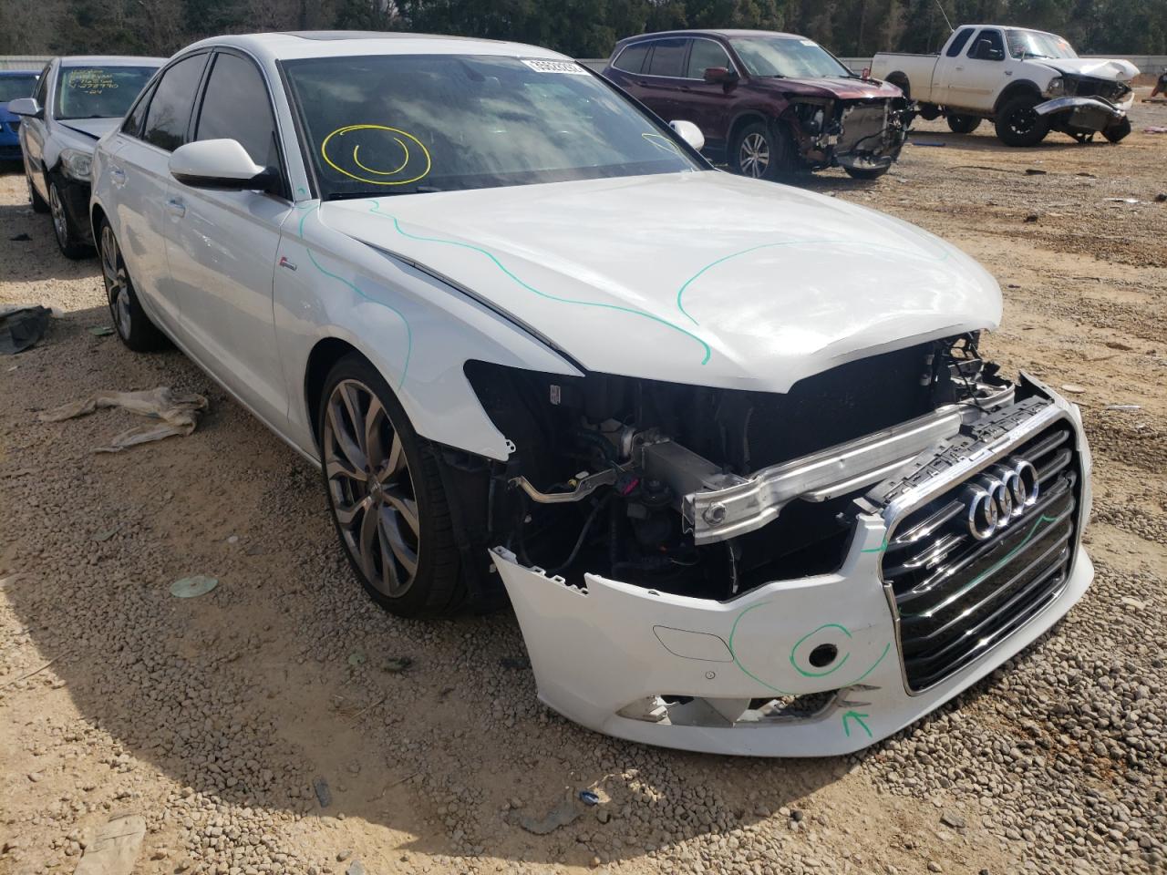 AUDI A6 PREMIUM 2014 with VIN WAUFGAFC6EN143796 - Photo from auction