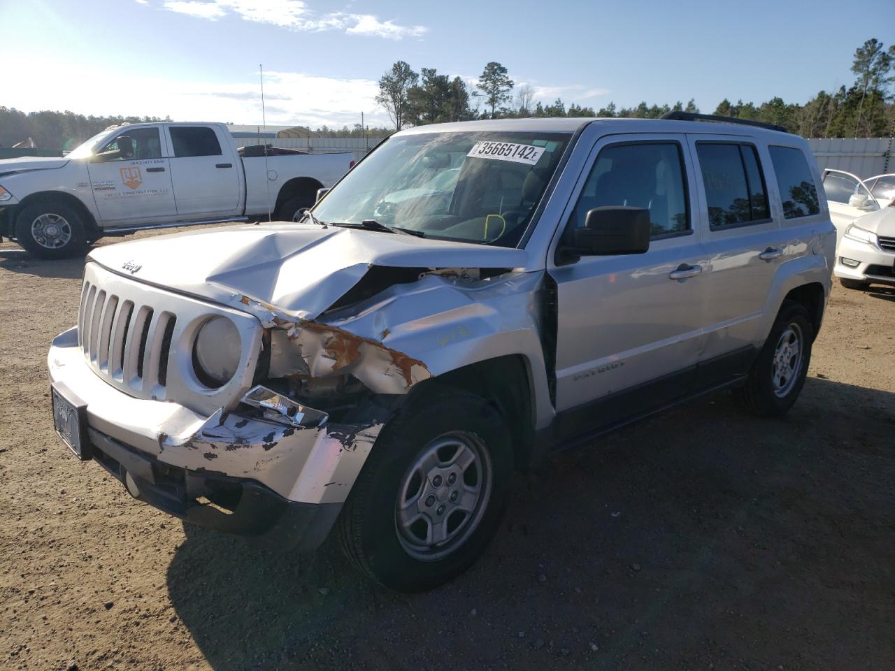 Photo 2 from auction – 2014 JEEP PATRIOT SP with VIN 1C4NJPBA9ED552453