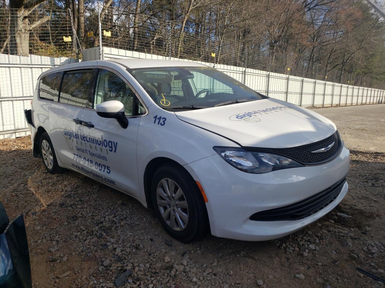 CHRYSLER PACIFICA L 2019 with VIN 2C4RC1AG1KR681228 - Photo from auction