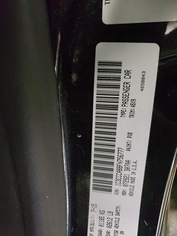 Photo 10 from auction – 2015 CHRYSLER 200 LIMITE with VIN 1C3CCCAB8FN756777