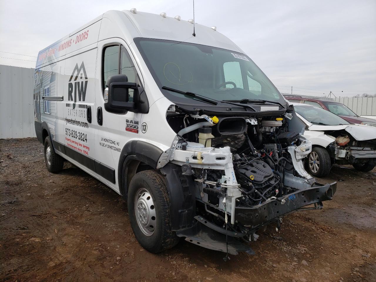 RAM PROMASTER 2021 with VIN 3C6MRVJG7ME532995 - Photo from auction