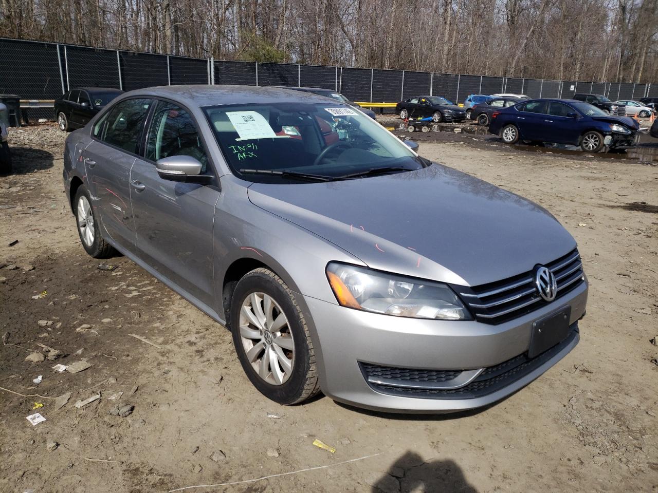 VOLKSWAGEN PASSAT S 2013 with VIN 1VWAP7A30DC051890 - Photo from auction