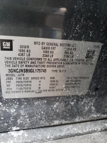 Photo 10 from auction – 2016 CHEVROLET TRAX LS with VIN 3GNCJNSB9GL175745