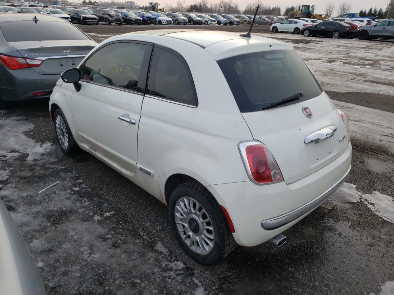 Photo 3 from auction – 2012 FIAT 500 LOUNGE with VIN 3C3CFFCR6CT199012