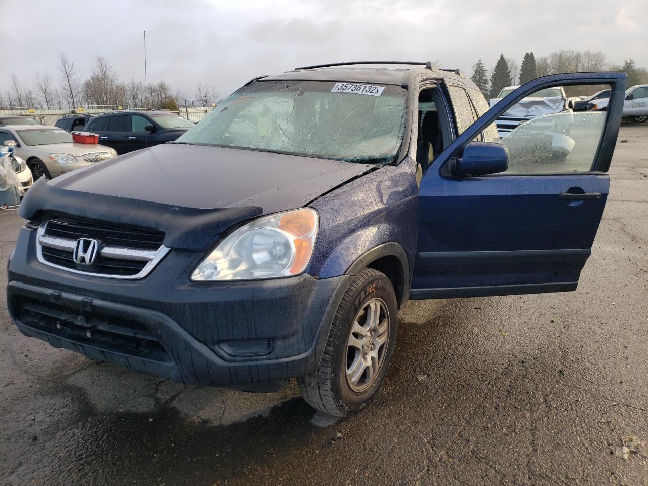 Photo 2 from auction – 2002 HONDA CR-V EX with VIN JHLRD78822C035299
