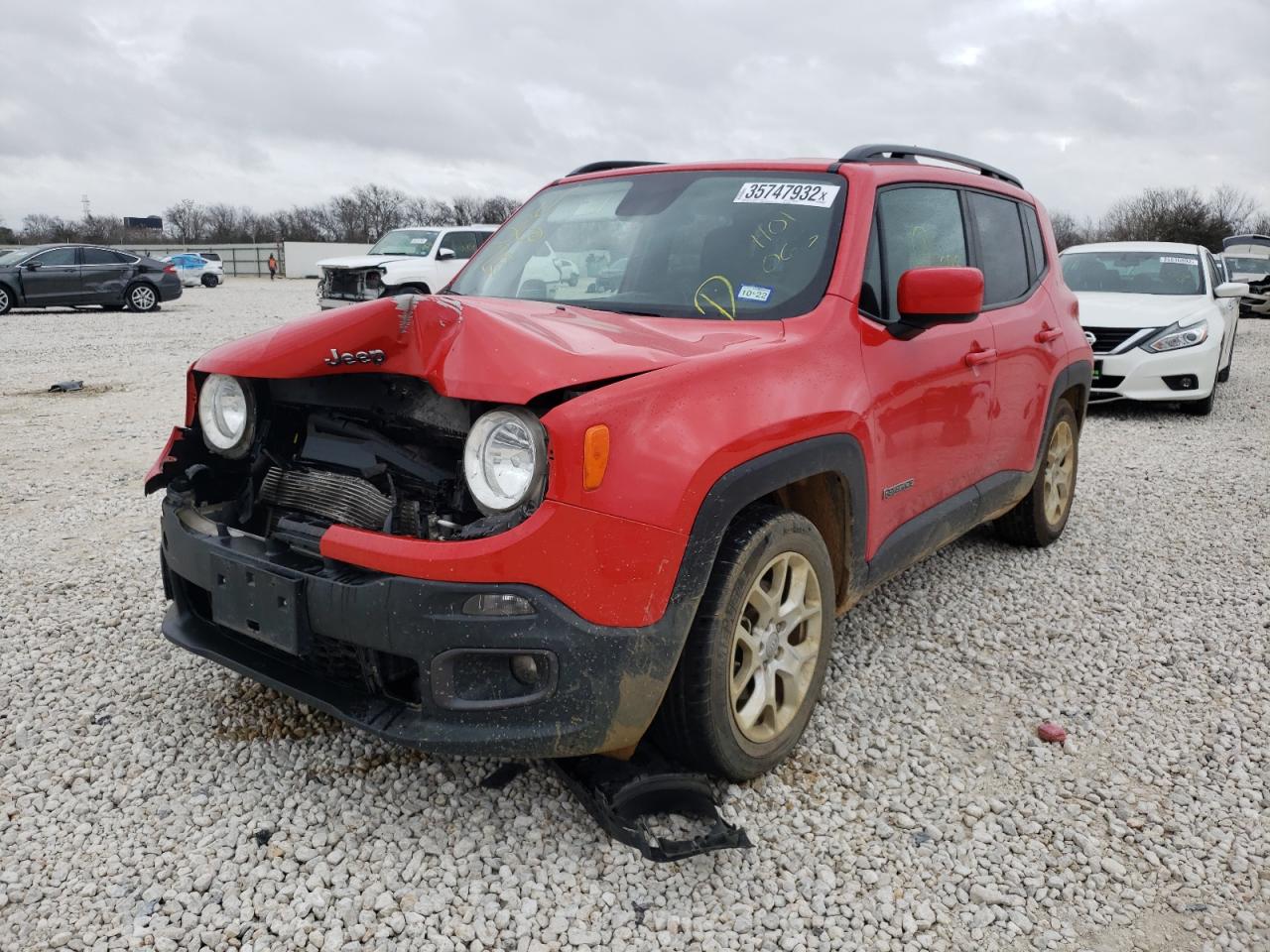Photo 2 from auction – 2018 JEEP RENEGADE L with VIN ZACCJABB7JPH01063