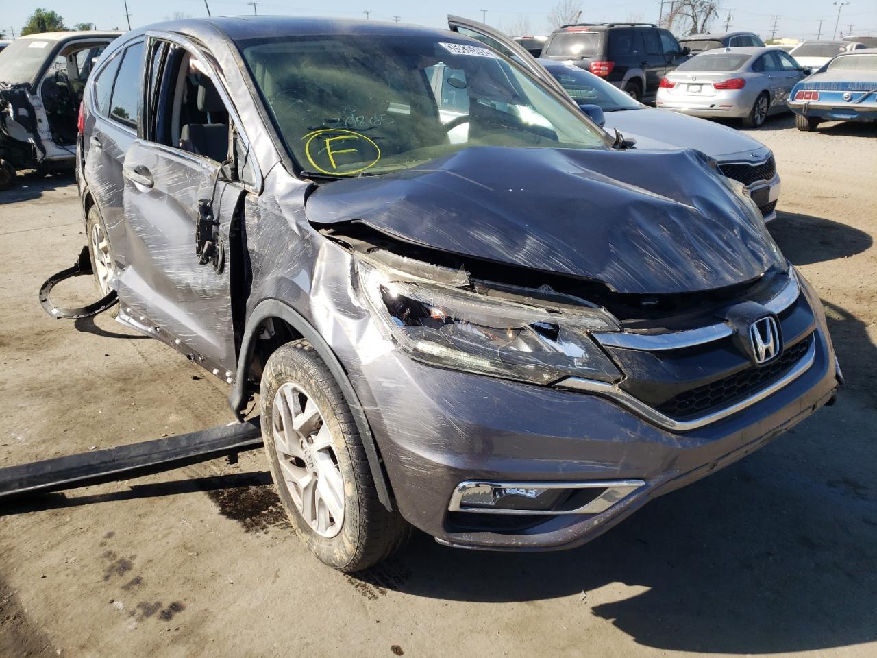 HONDA CR-V EX 2015 with VIN 3CZRM3H55FG711222 - Photo from auction