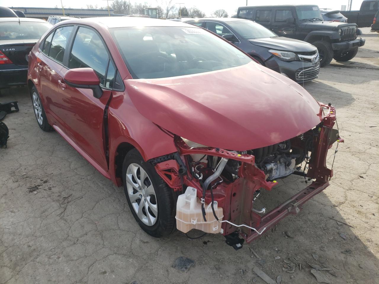 TOYOTA COROLLA LE 2020 with VIN 5YFEPRAE3LP103682 - Photo from auction