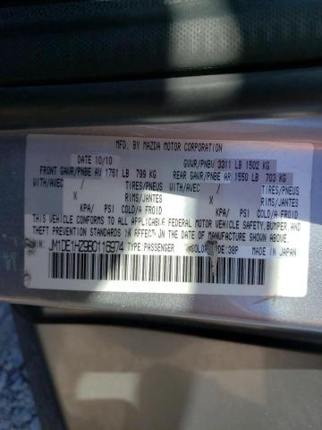 Photo 10 from auction – 2011 MAZDA MAZDA2 with VIN JM1DE1HZ9B0116974
