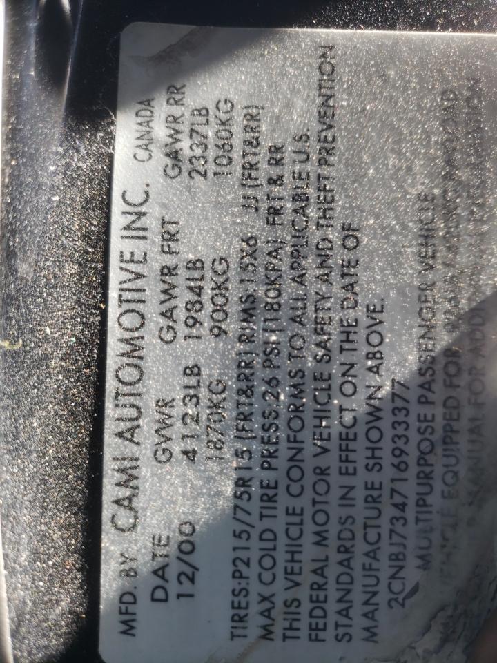 Photo 10 from auction – 2001 CHEVROLET TRACKER ZR with VIN 2CNBJ734716933377