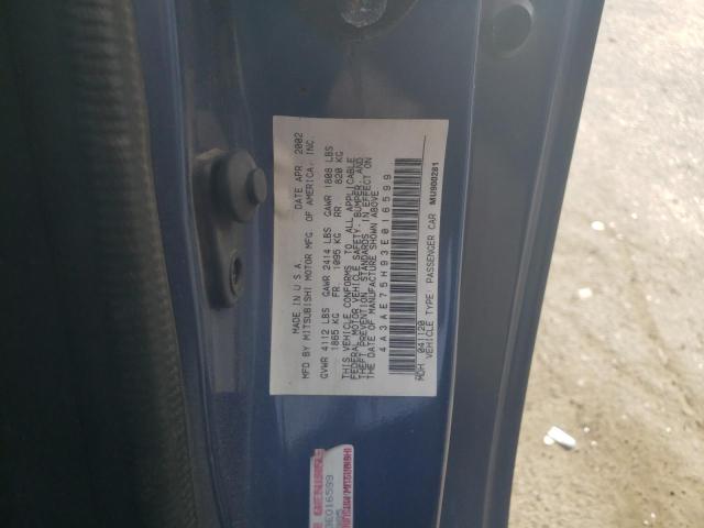 Photo 10 from auction – 2003 MITSUBISHI ECLIPSE SP with VIN 4A3AE75H93E016599