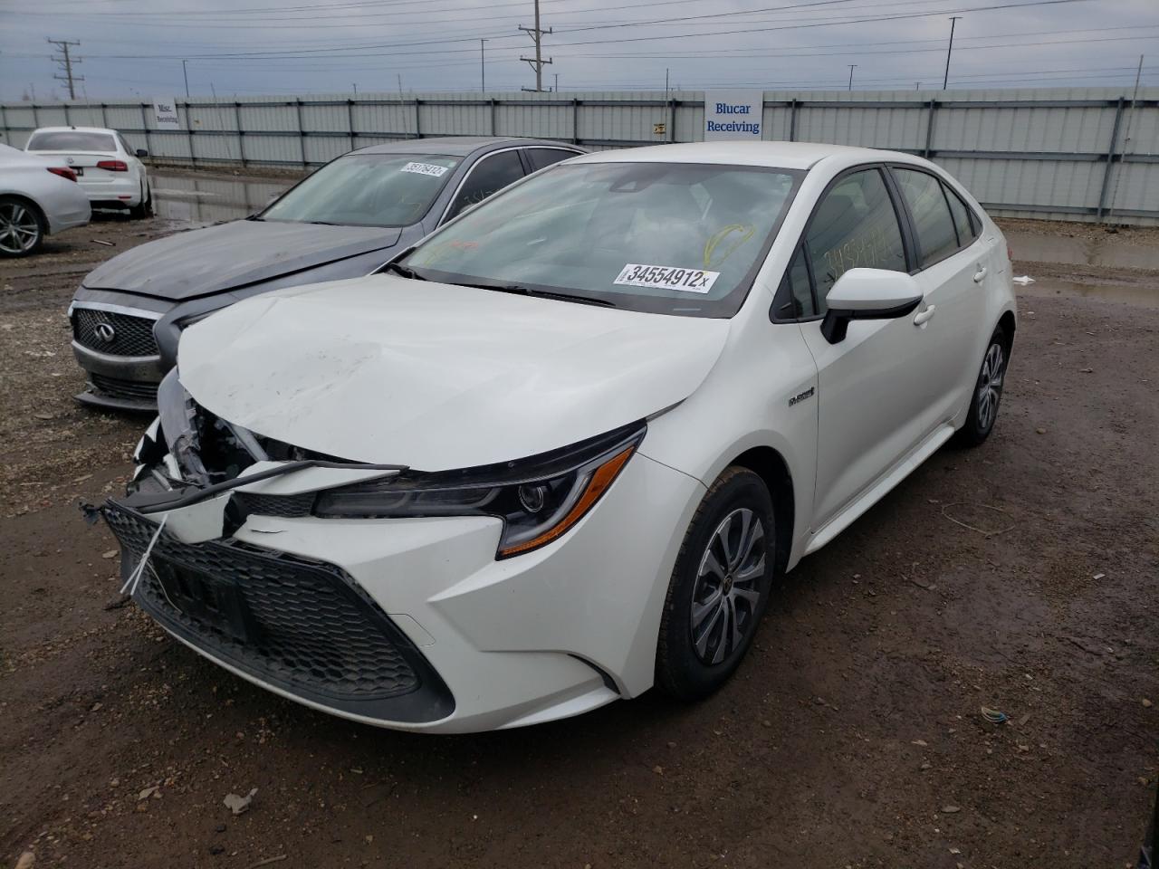 Photo 2 from auction – 2020 TOYOTA COROLLA LE with VIN JTDEBRBEXLJ027802