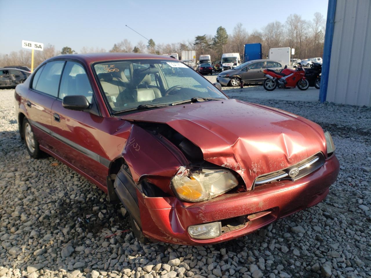 SUBARU LEGACY L 2002 with VIN 4S3BE635327207450 - Photo from auction