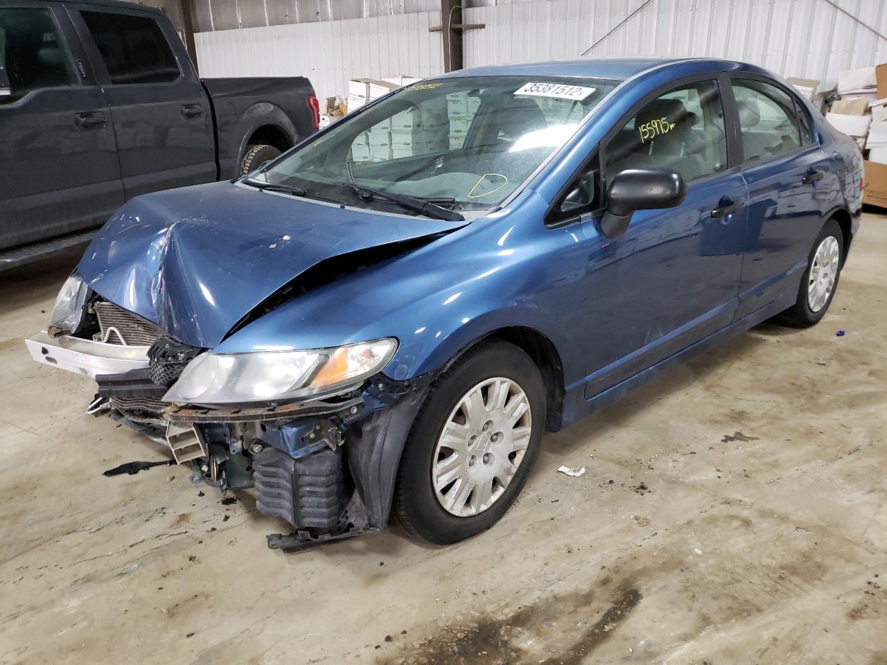Photo 2 from auction – 2010 HONDA CIVIC VP with VIN 19XFA1F36AE001340