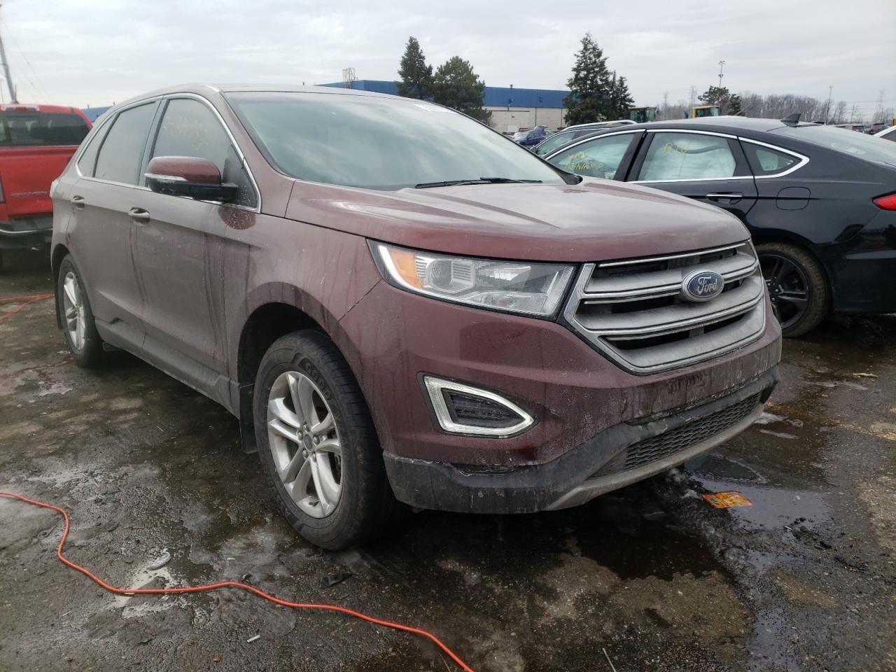 FORD EDGE SEL 2016 with VIN 2FMPK4J91GBC64992 - Photo from auction