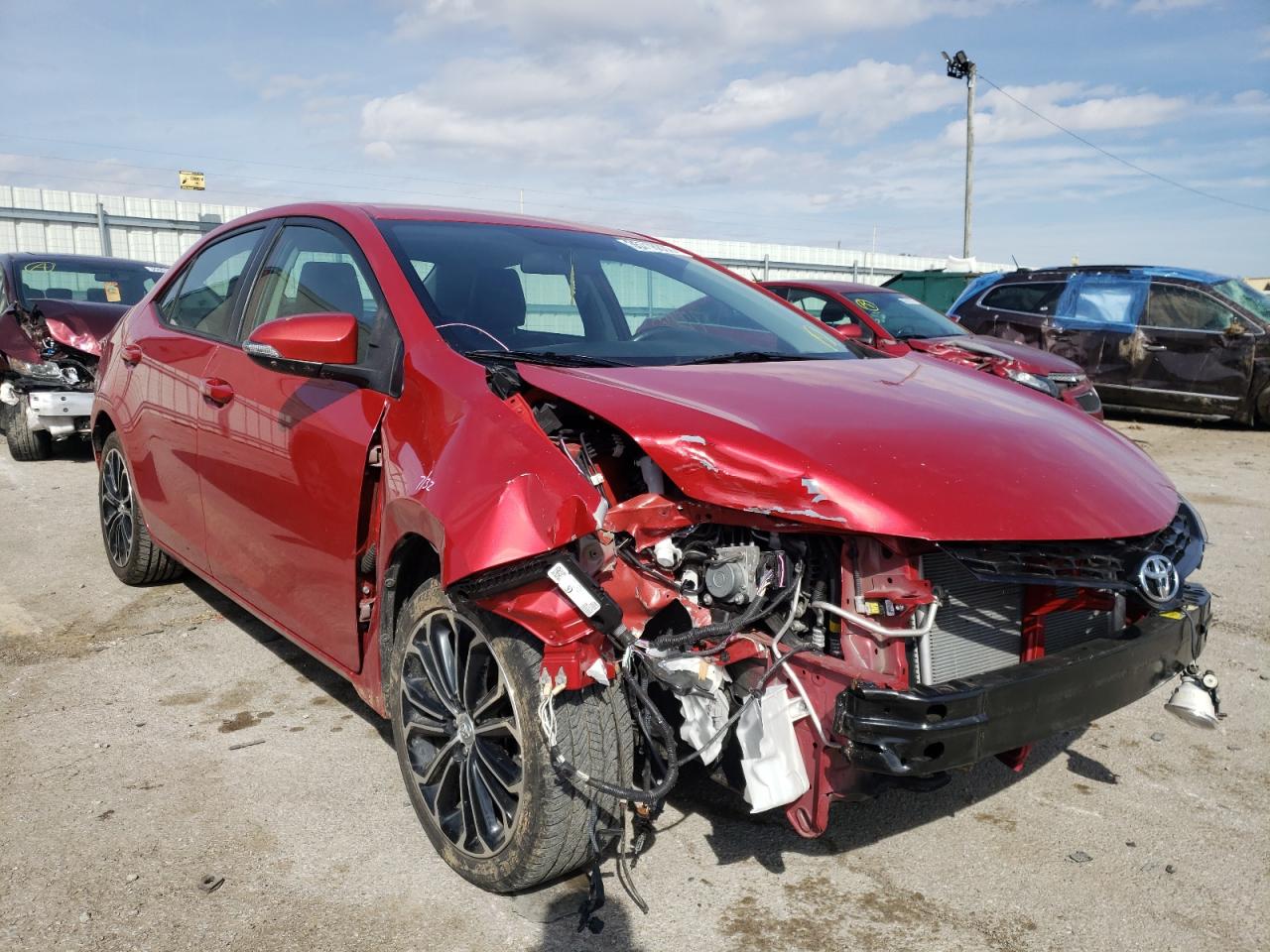 TOYOTA COROLLA L 2014 with VIN 2T1BURHE6EC185993 - Photo from auction