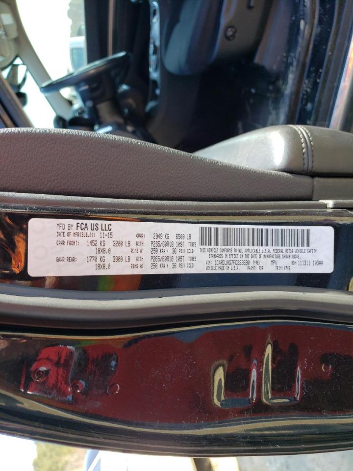 Photo 10 from auction – 2015 DODGE DURANGO SX with VIN 1C4RDJAG7FC223690