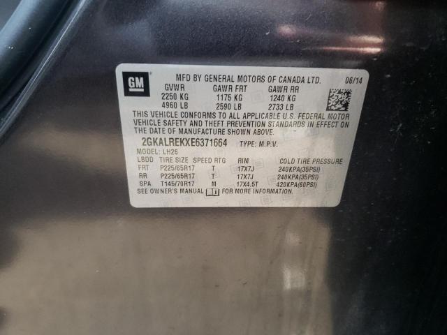 Photo 10 from auction – 2014 GMC TERRAIN SL with VIN 2GKALREKXE6371664