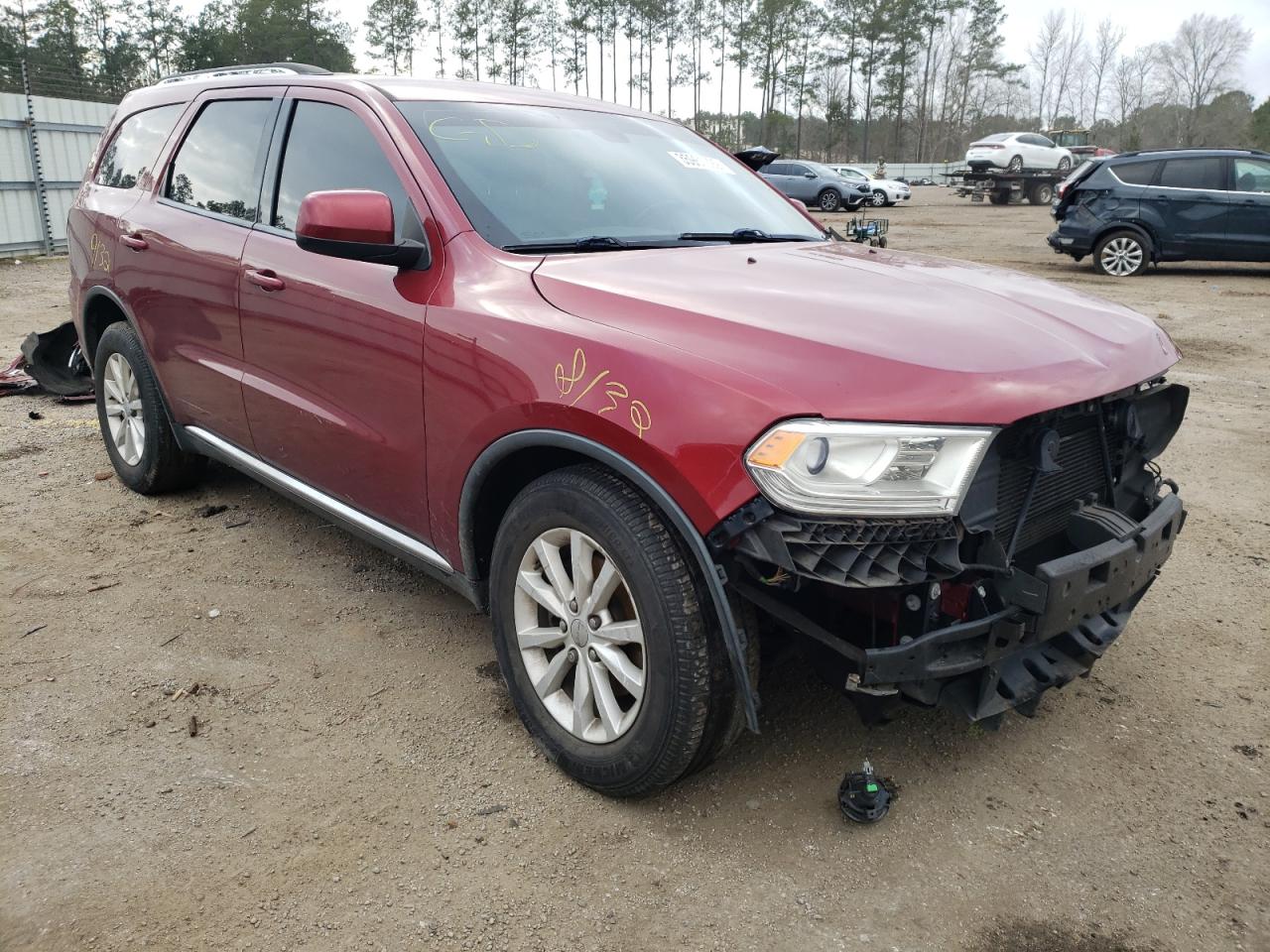 DODGE DURANGO SX 2015 with VIN 1C4RDHAGXFC857620 - Photo from auction