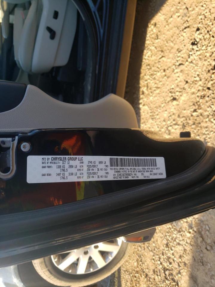 Photo 10 from auction – 2013 CHRYSLER TOWN & COU with VIN 2C4RC1BG7DR598274