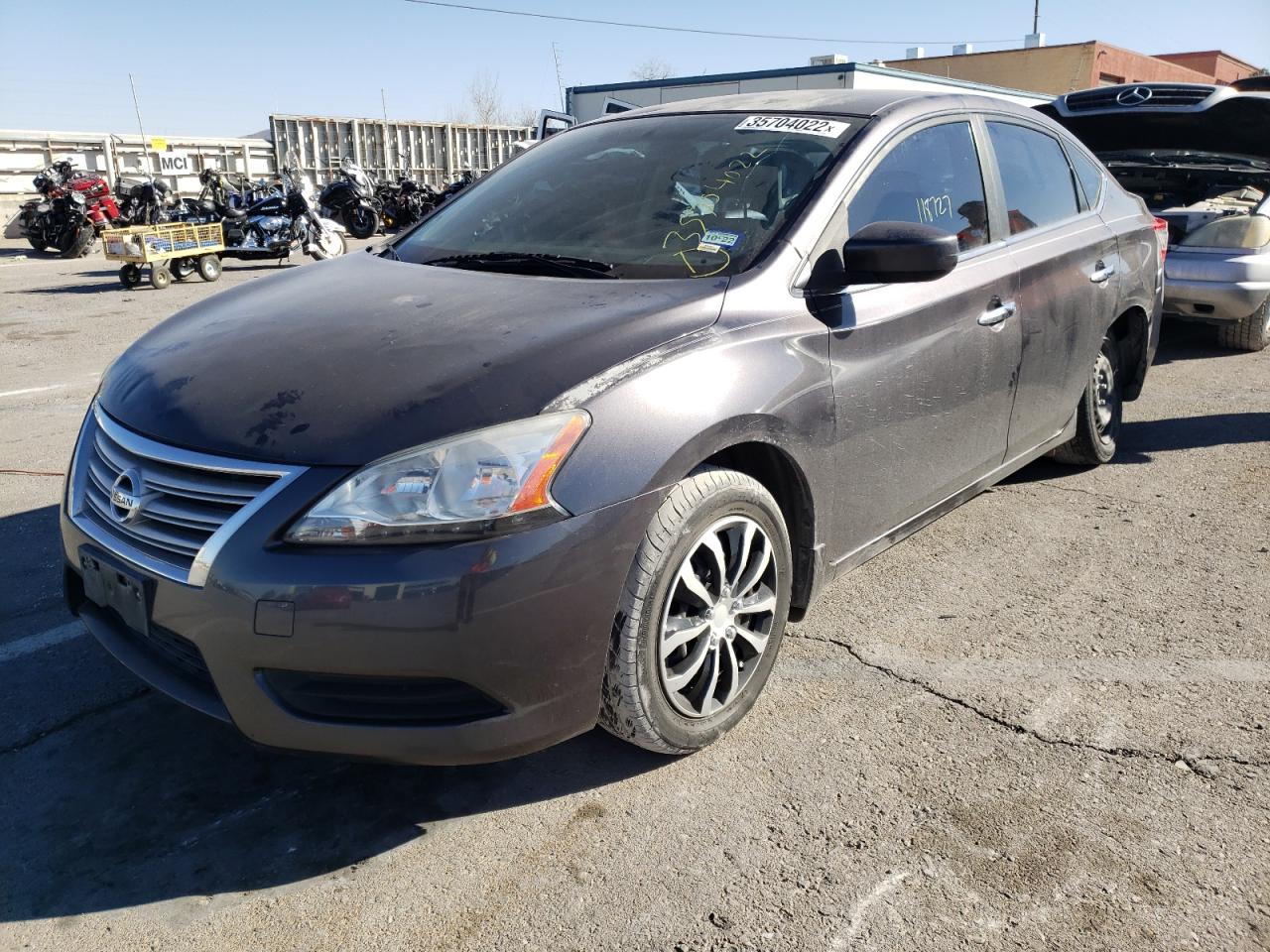 Photo 2 from auction – 2014 NISSAN SENTRA S with VIN 3N1AB7AP1EY232285