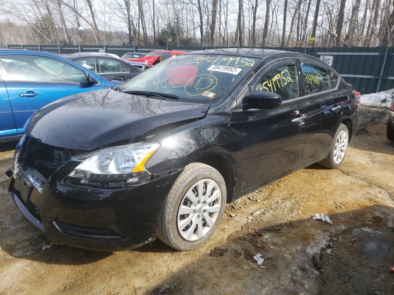 Photo 2 from auction – 2014 NISSAN SENTRA S with VIN 3N1AB7AP6EL631934