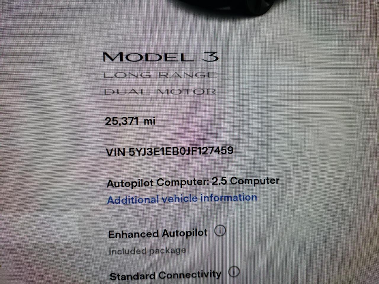Photo 8 from auction – 2018 TESLA MODEL 3 with VIN 5YJ3E1EB0JF127459