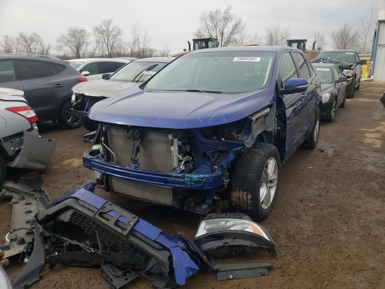 Photo 2 from auction – 2015 FORD EDGE SEL with VIN 2FMTK3J94FBB04631