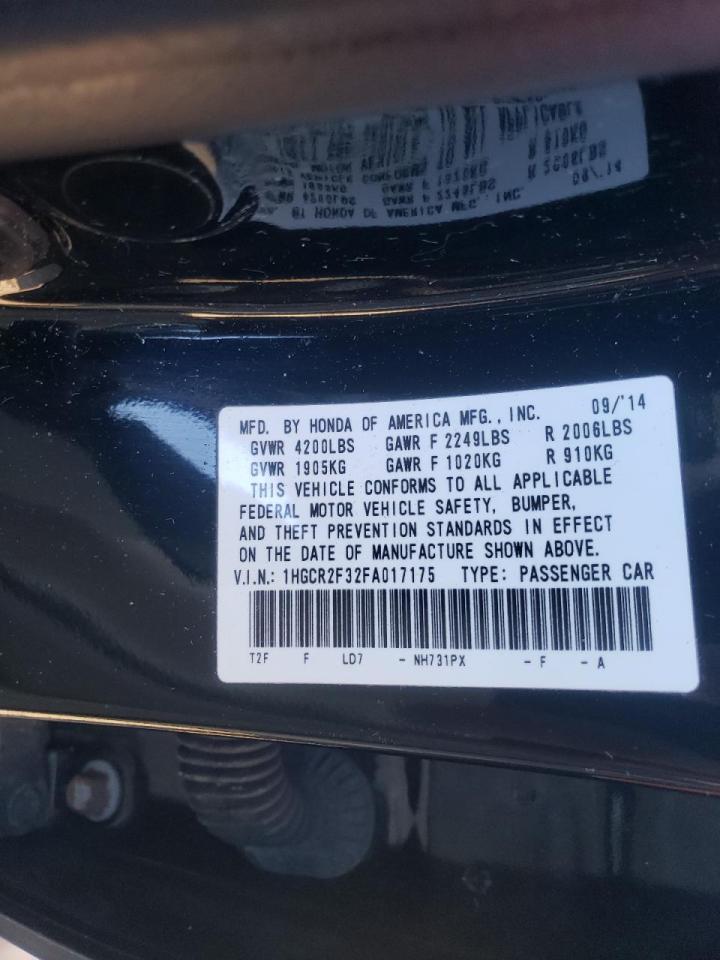 Photo 10 from auction – 2015 HONDA ACCORD LX with VIN 1HGCR2F32FA017175