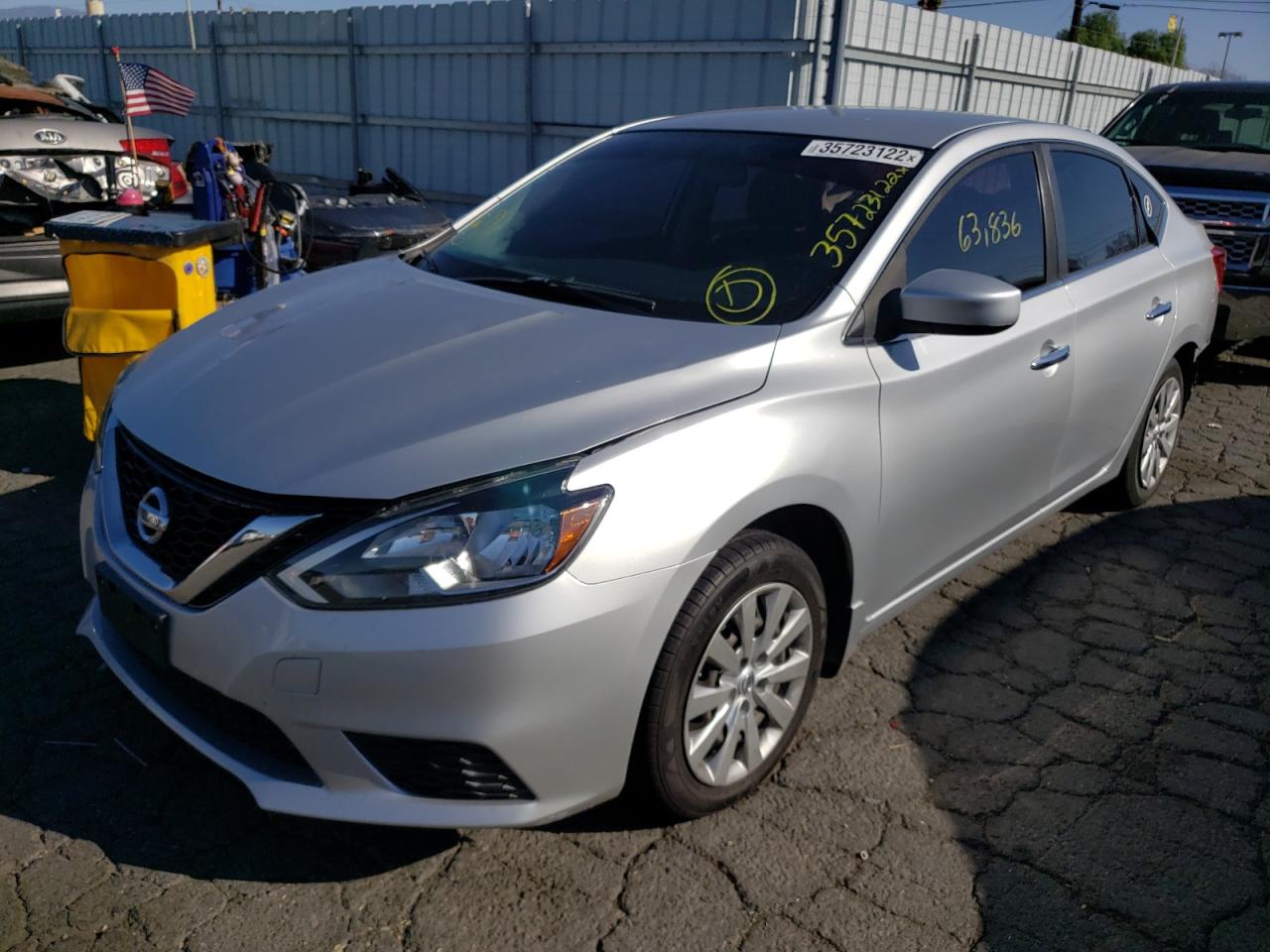 Photo 2 from auction – 2016 NISSAN SENTRA S with VIN 3N1AB7AP6GY293733