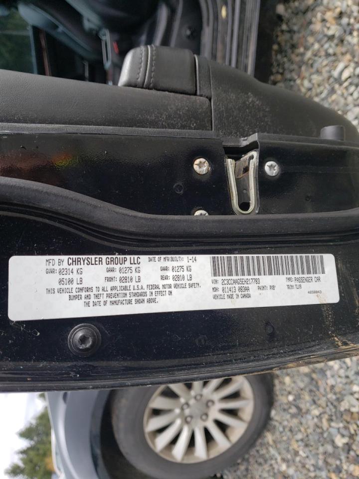 Photo 10 from auction – 2014 CHRYSLER 300 with VIN 2C3CCAAG5EH217783